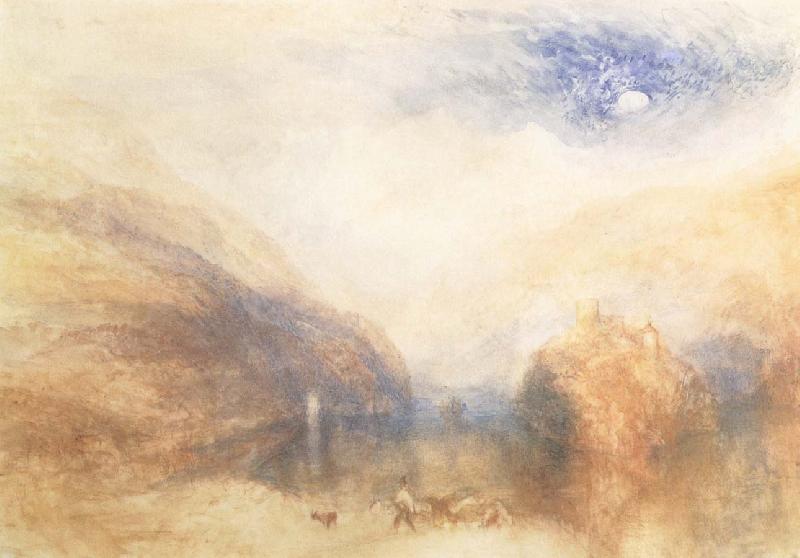 J.M.W. Turner The Lauerzersee with on Mythens oil painting picture